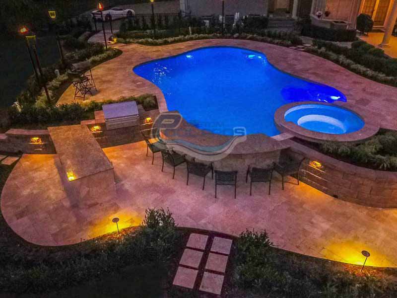 Backyard In Ground Install Alpine NJ, pool installation