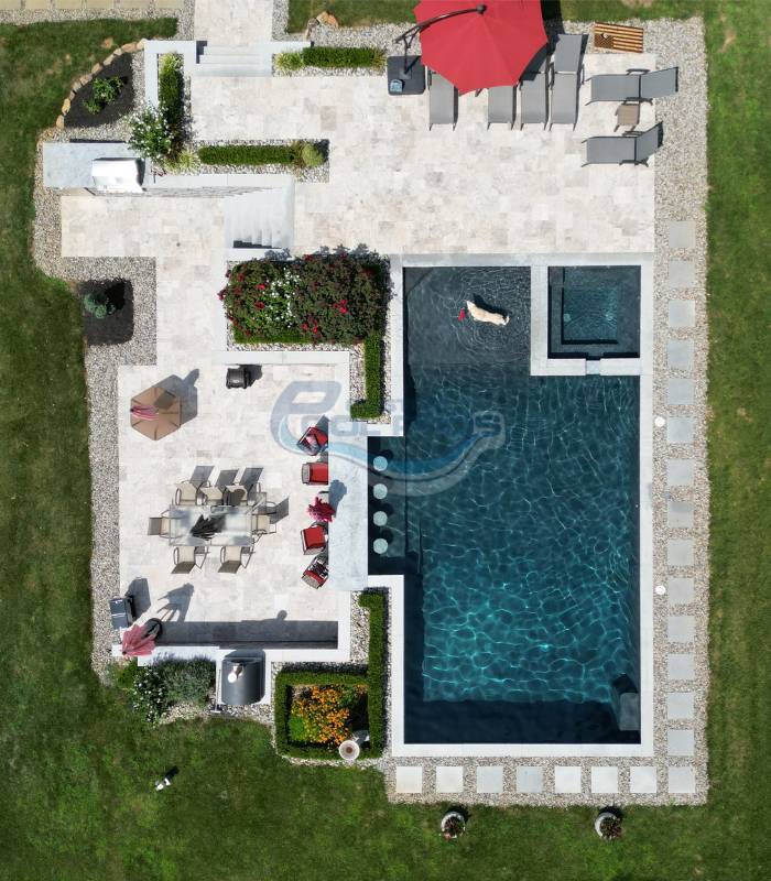 Beautiful Backyard Inground Pools done by swimming pool contractors